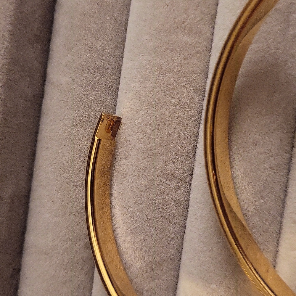 Gold Filled Bangle Braclets (Goldfilled Is Gold Over Solid Metal) Last For Yrs - Picture 11 of 15